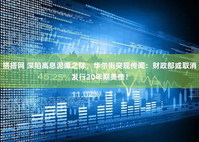 搭搭网 深陷高息泥潭之际，华尔街突现传闻：财政部或取消发行20年期美债！